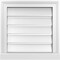 Ekena Millwork Vertical Surface Mount PVC Gable Vent: Functional, w/ 2"W x 2"P Brickmould Sill Frame, 18"W x 18"H GVPVE18X1803SF - alternate 1